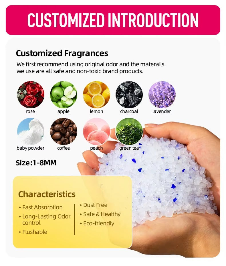 High Quality Crystal Cat Litter (2.5kg) – Highly Absorbent, Low Tracking, Fast Delivery
