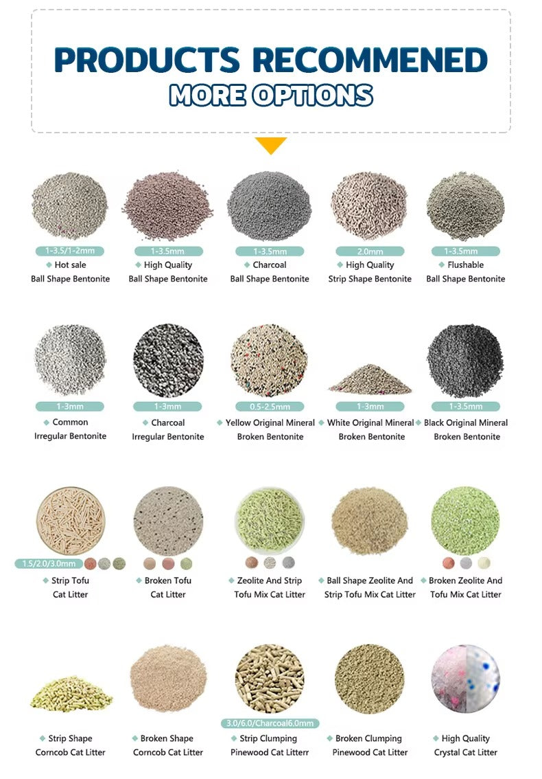 OEM 100% Natural Sodium Bentonite Cat Sand (Premium Cat Litter) – Lemon Scent, Odour Lock, Strong Clumping, Dust Free