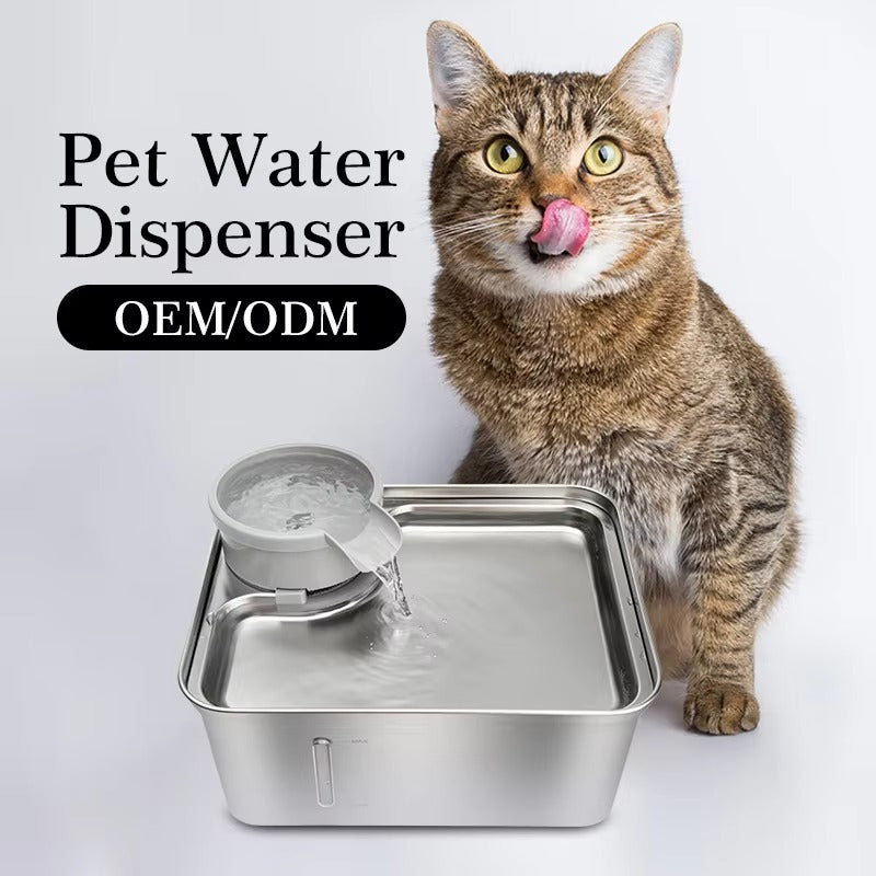 Stainless Steel Automatic Pet Water Dispenser – 24-Hour Customer Service