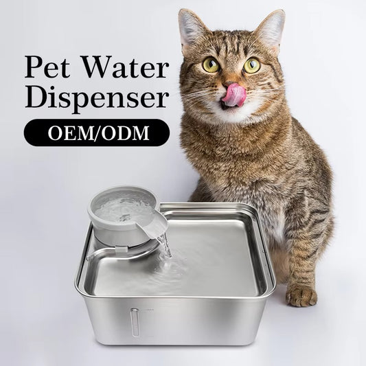 Stainless Steel Automatic Pet Water Dispenser – 24-Hour Customer Service