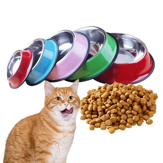 Factory Wholesale Price Stainless Steel Dog & Cat Pet Feeding Bowls – Non-Tip, Easy to Clean