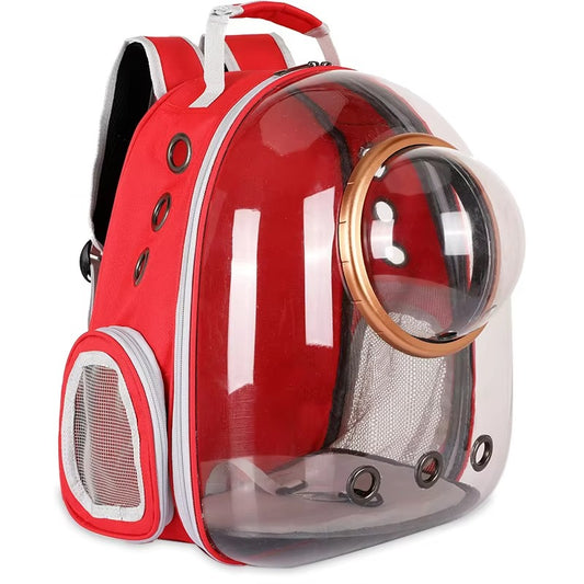 Designer Luxury Pet Carrier – Transparent Bubble Cat Backpack/Dog Travel Bag (Space Capsule Style, Portable)