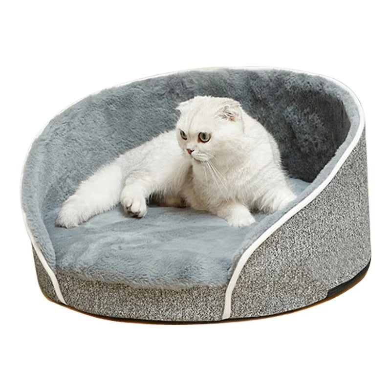 Wholesale Calming Round Cat Pet Sofa Bed – Removable, Washable, Memory Foam, Plush