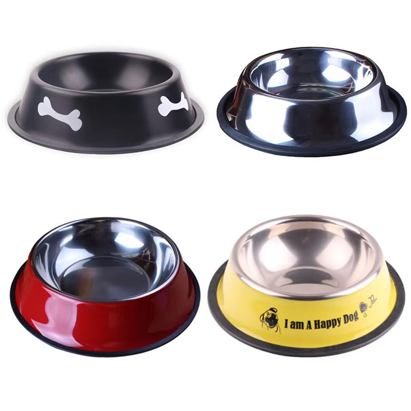 Factory Wholesale Price Stainless Steel Dog & Cat Pet Feeding Bowls – Non-Tip, Easy to Clean