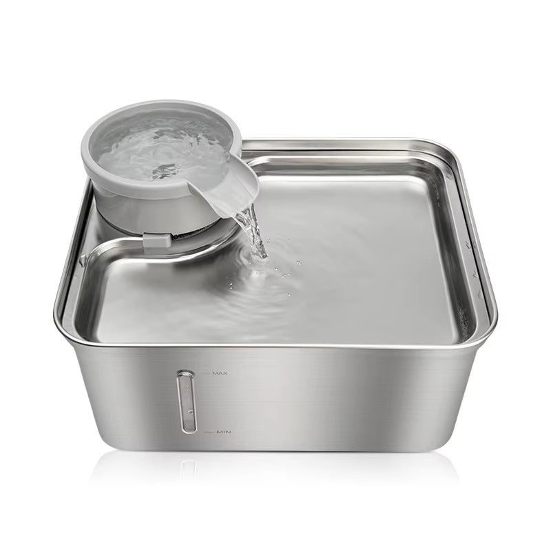 Stainless Steel Automatic Pet Water Dispenser – 24-Hour Customer Service