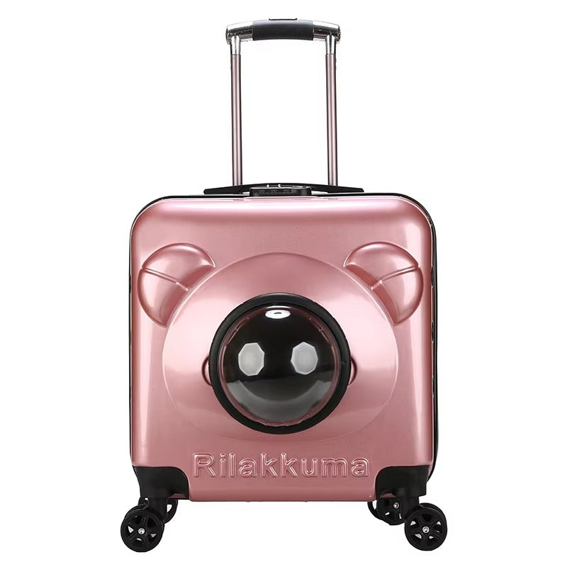 Custom Pet Carrier – Fashion Rolling Trolley/Backpack (for Dogs/Cats, Ideal for Travel)