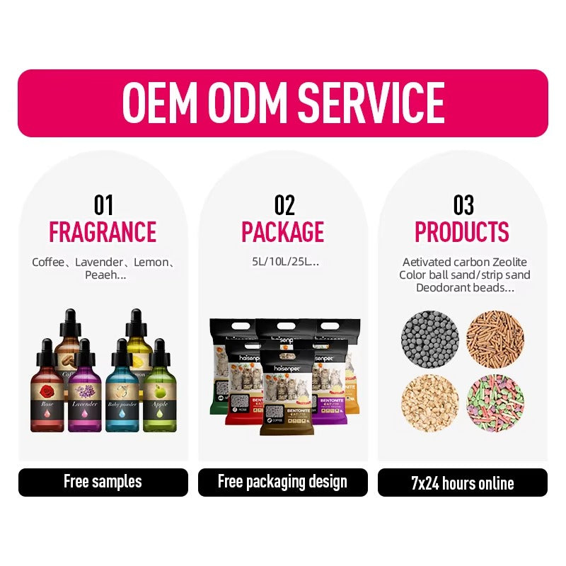 Custom Logo Cat LitterCustom Logo 100% Natural Bentonite Cat Litter – Factory Wholesale with Fast Delivery