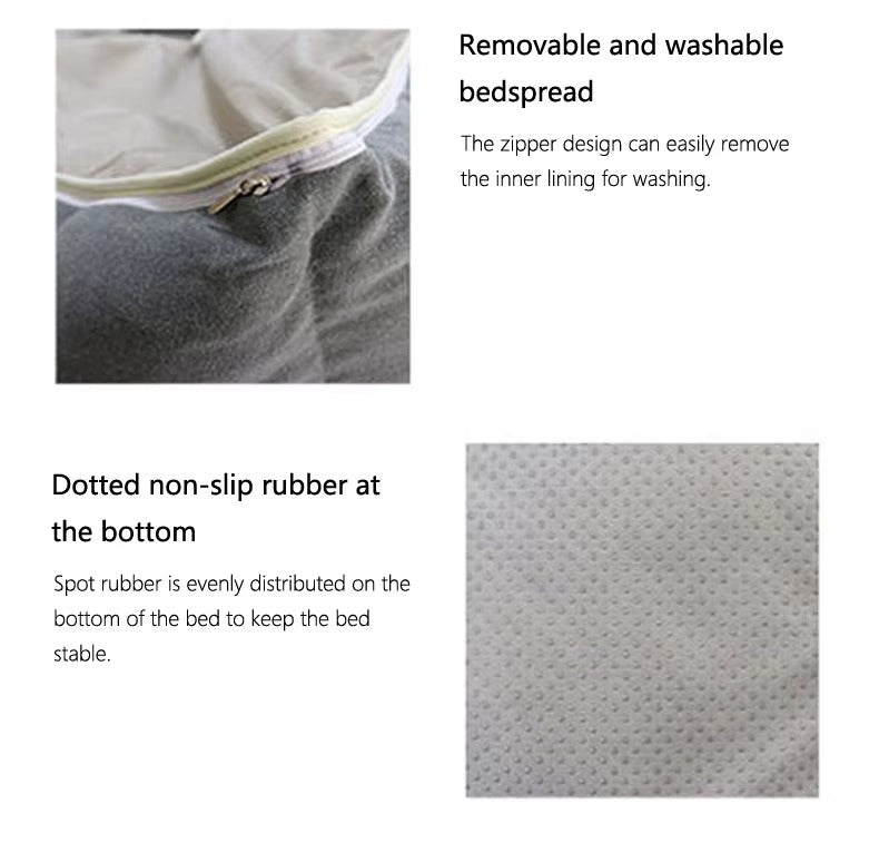 Custom Calming Pet Sofa Bed (for Cats & Dogs) – Removable, Washable, Memory Foam, Luxury Pillow