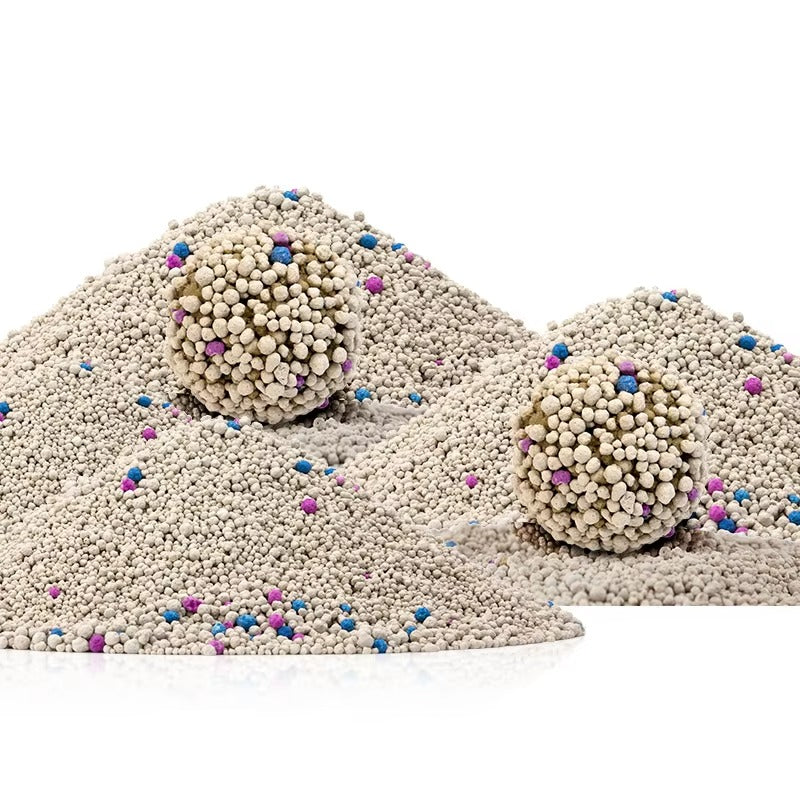 OEM 100% Natural Sodium Bentonite Cat Sand (Premium Cat Litter) – Lemon Scent, Odour Lock, Strong Clumping, Dust Free
