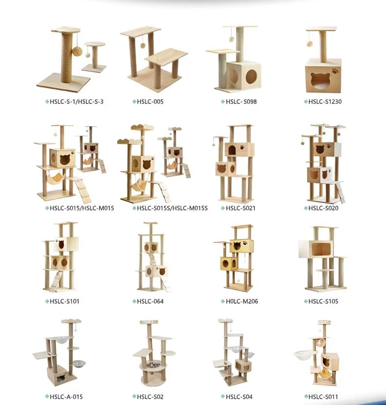 Wooden Cat Tree – Multi-level, with Litter Box Enclosure, Big, Cheap