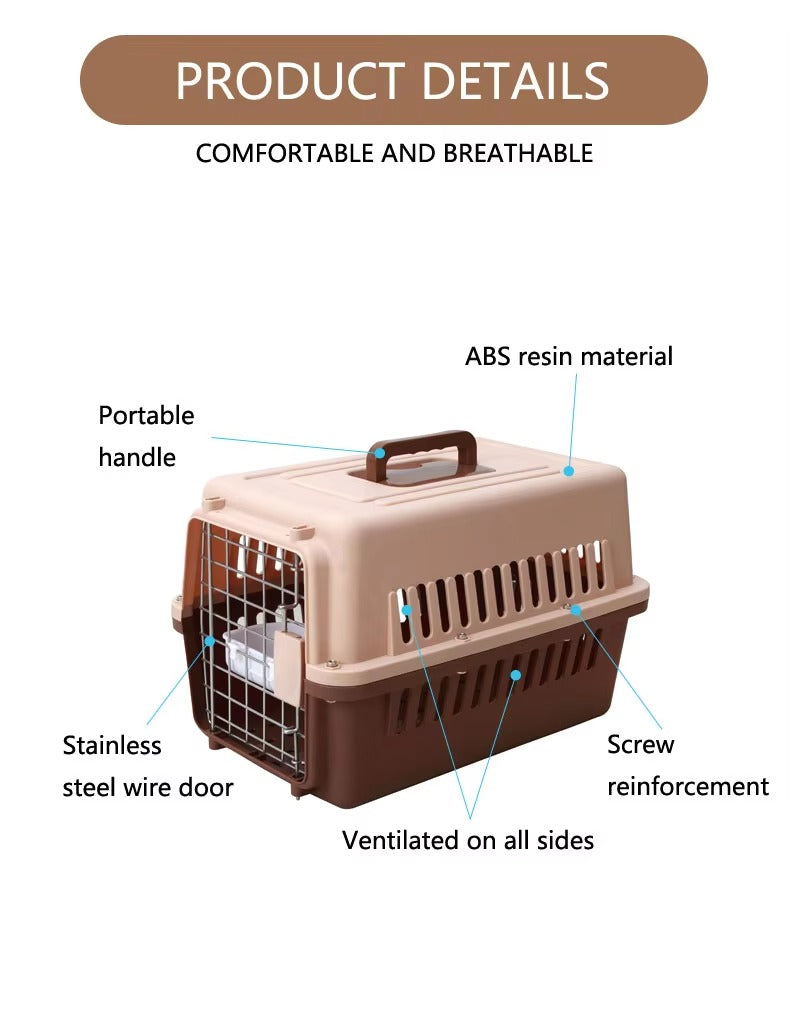 Free Samples Pet Travel Carriers (for Dogs/Cats) – Airline Approved, Portable Handle, Various Colors